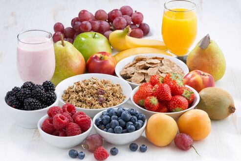 плодове и плодове за правилно хранене