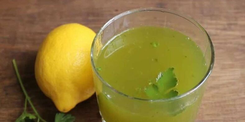 лимонов коктейл с магданоз за отслабване